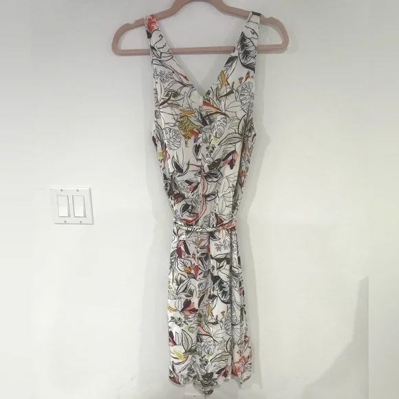 A New Day Floral A-Line Dress Women’s L - Picture 2 of 8